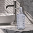 thumbnail image 6 of Unique Bargains 1 Pc Elegant Polka Dot Pattern Soap Pump Dispenser for Bathroom 16.9oz Gray Silver Tone, 6 of 6