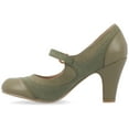 thumbnail image 3 of Journee Womens Siri Round Toe Block Heel Mary Jane Pumps, Widths Available, 3 of 10