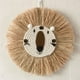thumbnail image 3 of 2 piezas de paja hecha a mano Macarena Tapiz de Decoración cabeza de animal de ratán con cuerda, 3 of 8