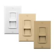 OSD Audio SKR120 Resistor Based Slider In-Wall Volume Control 150W, White, Almond, Bone