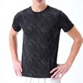 thumbnail image 6 of Ohufall Men's Athletic T-shirts Crewneck Plus Size Print Tees Short Sleeve Quick Dry Summer Tee Tops, 6 of 8
