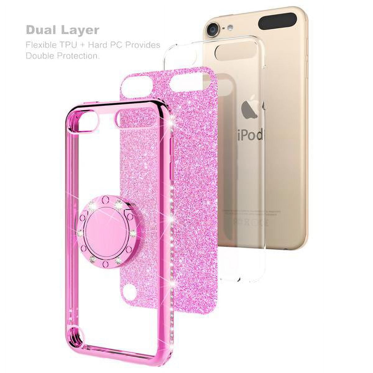 Spycase for iPhone 7 Plus Case, iPhone 8 Plus Case Glitter Cute Phone Case  Girls with Kickstand,Ring Stand Protective Pink iPhone 7 Plus/ 8 Plus for