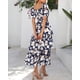 thumbnail image 3 of Vestido casual BTFBM para mujer con cuello cuadrado y manga abullonada, 3 of 9