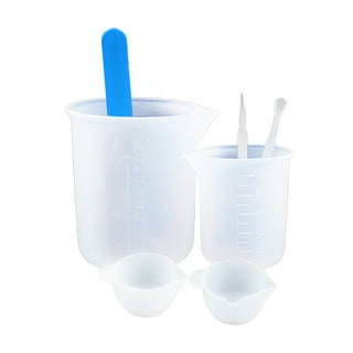Silicone Measuring Cups for Epoxy Resin, Resin Supplies with 600&100Ml  Silicone Cups, Silicone Stir Sticks, Mixing Tool