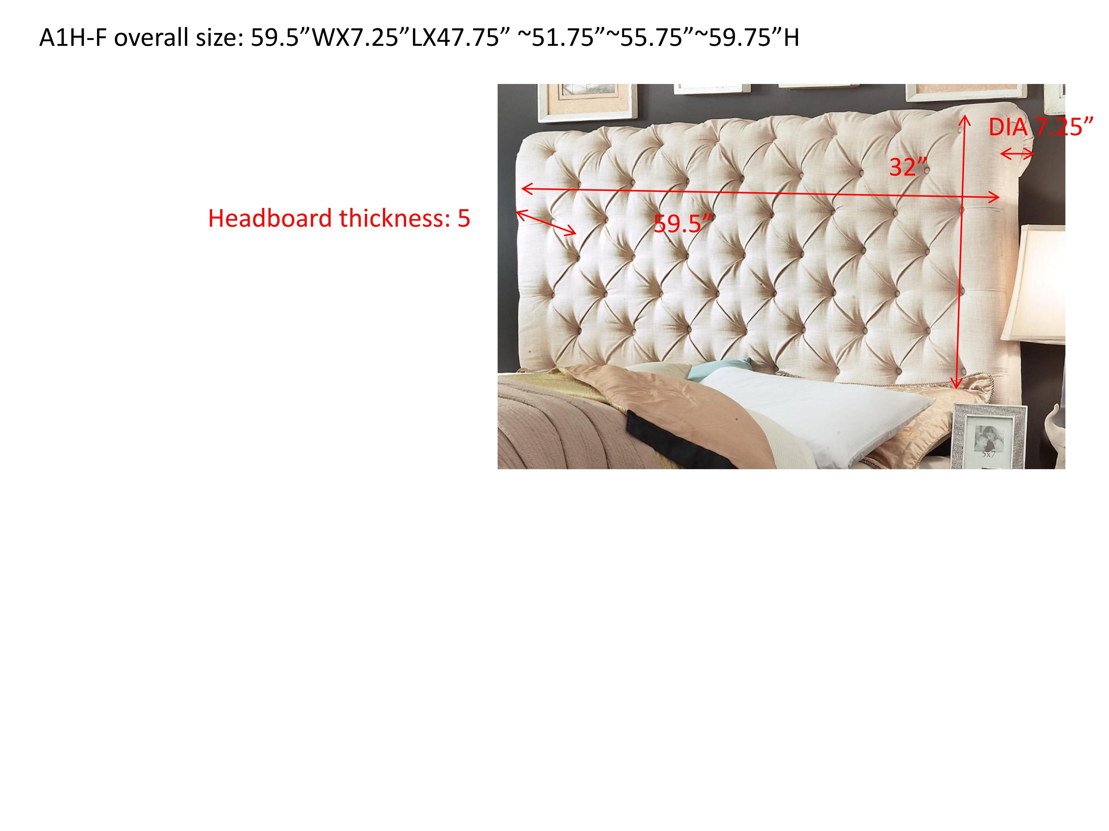 Gewnee Full Size Platform Bed Frame with Upholstered Linen Headboard, Wood Slat Support, Sturdy Construction, Box Spring Required, Grey