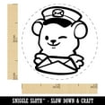 thumbnail image 2 of Mailman Postman Bear with Letter Cute Self-Inking Rubber Stamp for Stamping Ink Stamper Crafting Planners - 1/2 Inch Mini - Blue Ink, 2 of 7