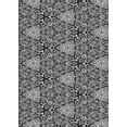thumbnail image 1 of Ahgly Company Indoor Rectangle Patterned Black Eel Black Area Rugs, 2' x 4', 1 of 6