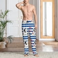 thumbnail image 2 of Balery Bulldog Friend Pantalones de pijama para hombre, pijama ultraligero, pantalón de descanso-Medium, 2 of 6
