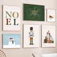 thumbnail image 4 of Guirnalda de hombre de nieve de árbol de Navidad para decoración del hogar, imagen de Feliz Navidad, cuadro sobre lienzo para pared y carteles nórdicos, para sala de estar, 4 of 4