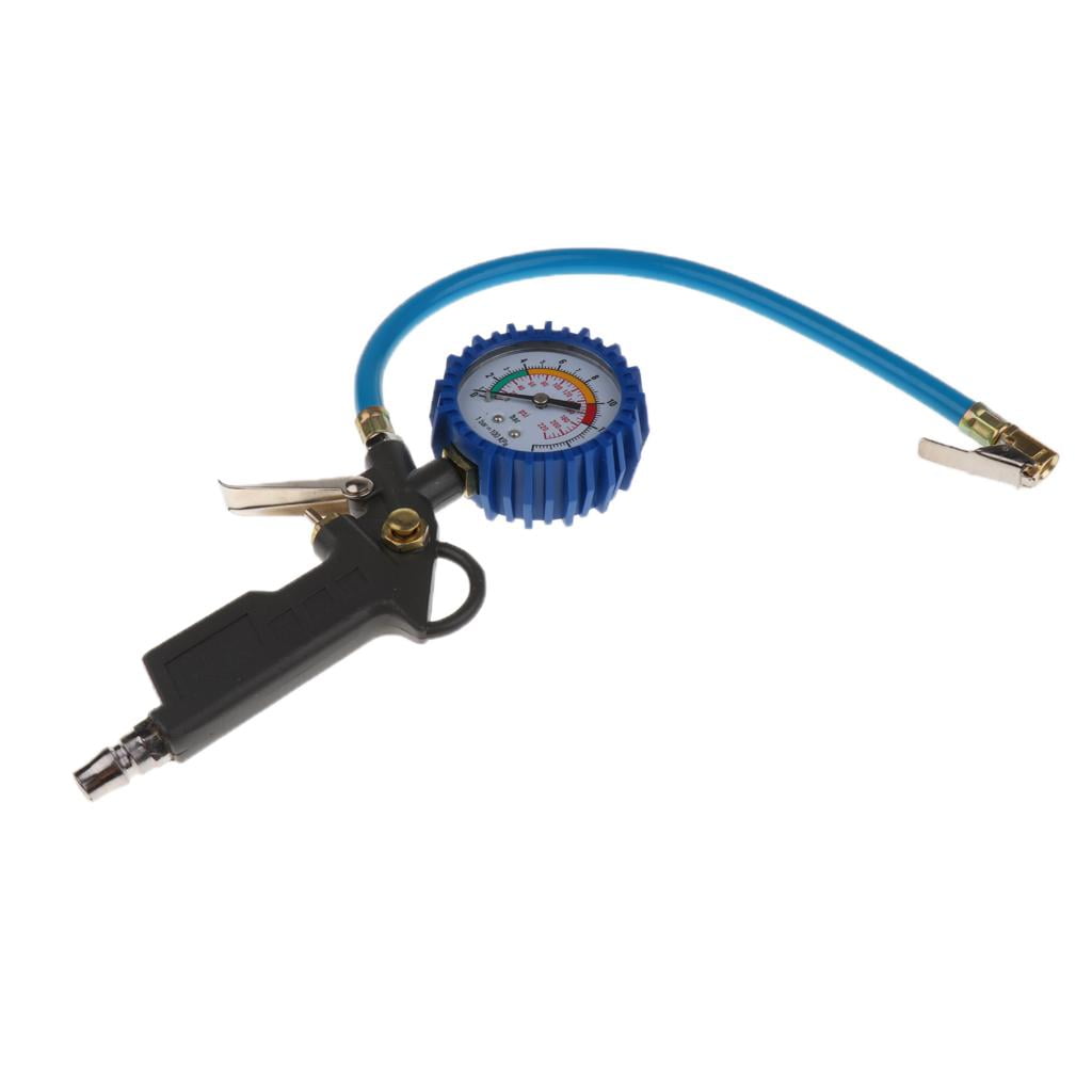S SERENABLE Auto Replacement Tire Inflator With Air Pressure Gauge 0-300PSI 0-16BAR