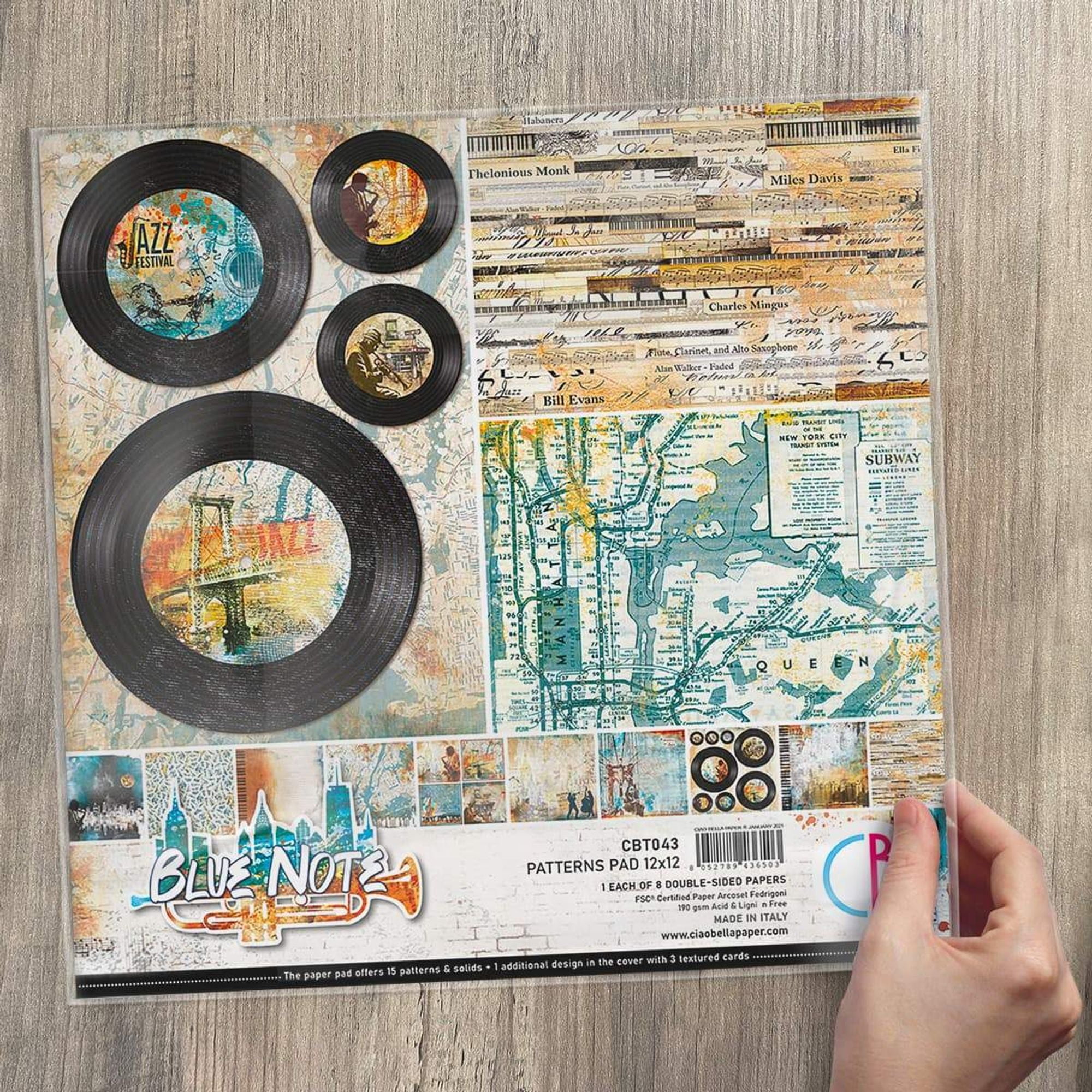 Blue Note 12x12 Patterns Pad Ciao Bella Walmart Com