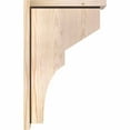 thumbnail image 3 of 7 1/2"W x 14"D x 22"H Monterey Smooth Corbel w/Backplate, Douglas Fir, 3 of 9