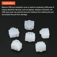 thumbnail image 4 of 15 piezas de tapas de cubierta de ducto RJ11, tapones de silicona protectores para conector de teléfono, coaxial, conector hembra RJ11, transparente, 4 of 4