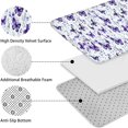 thumbnail image 5 of White Purple Butterfly Plant Pattern Bathroom Rugs Sets 3 Piece,Toilet Cover Set,Absorbent Non Slip Bathroom Mats Sets with U-Shaped Contour Rug Toilet Rug Set, 5 of 5