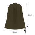 thumbnail image 4 of Garden Fountain Cover Dust Proof Waterproof Durable Cover With Locking Drawstring For Winter Yard, 4 of 5