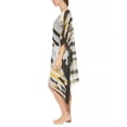 thumbnail image 3 of DKNY Women's Asymmetrical Chiffon Kaftan Swim Cover Up Swimsuit Gray Multi Size X-Large, 3 of 3