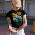 thumbnail image 2 of Volleyball, Athlete or Sports Themed, Groovy Retro Wavy Text Merch Gift, Royal Blue T-Shirt, Large, 2 of 5
