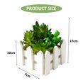 thumbnail image 2 of Combinación de suculentas en maceta, adornos pequeños de moda creativos, plantas verdes artificiales, 2 uds., 2 of 5