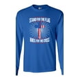 thumbnail image 1 of Long Sleeve Adult T-Shirt I Stand For Flag Kneel For Cross American Flag DT, 1 of 2