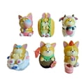 thumbnail image 3 of Juguete modelo de perro, figura de dibujos animados de 6 piezas, juego de juguetes para niños, figura de mesa de calidad superior, 3 of 8