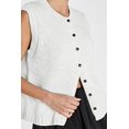 thumbnail image 3 of Chaleco de punto de un solo pecho para mujer, top de verano, cárdigan informal de moda, camisetas sin mangas, prendas de punto, 3 of 5