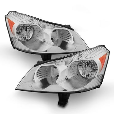 AKKON - Fits 2009 2010 2011 2012 Chevy Traverse Headlights Headlamps Direct Replacement Set