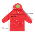 thumbnail image 4 of Poncho Impermeable Capa Lluvia Niño Colegio Kinder Escuela ROJO, 4 of 4