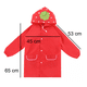 thumbnail image 4 of Poncho Impermeable Capa Lluvia Niño Colegio Kinder Escuela ROJO, 4 of 4