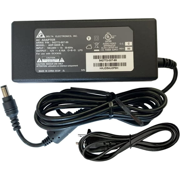 UL Listed 12V AC/DC Adapter Compatible for A-T&T A-TT A-rris BGW210 BGW210-700 599185-002-00 Gate-way Modem Router Broadband Phone WiFi EPS36R0-16 EPS36R0-40 EPS36R016 EPS36RO-16 Power Supply