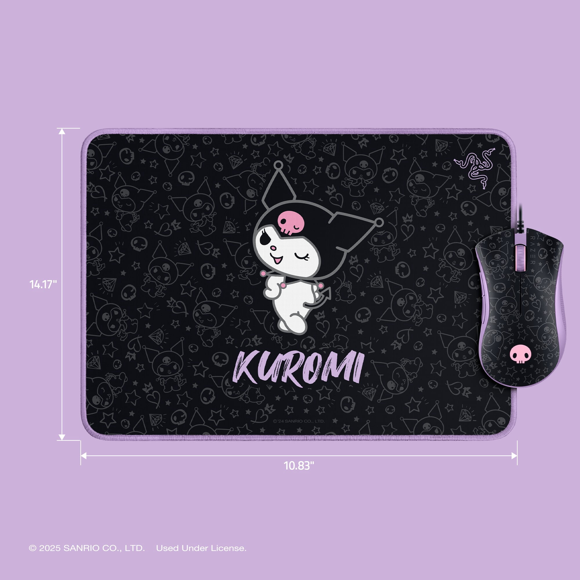 Razer DeathAdder Essential and Goliathus Mouse Mat Bundle - Kuromi Edition