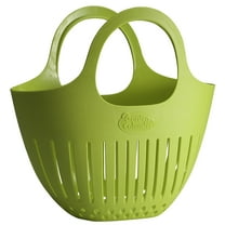 Hutzler Mini Garden Colander Bag with Carrying Handle, Collect Carry & Clean Your Fresh Picked Fruit and Vegetables, Green