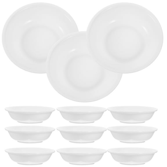 OATIPHO 12Pcs Small Bowls for Dipping White PP Sauce Dipping Dishes for Kitchen and Table Use