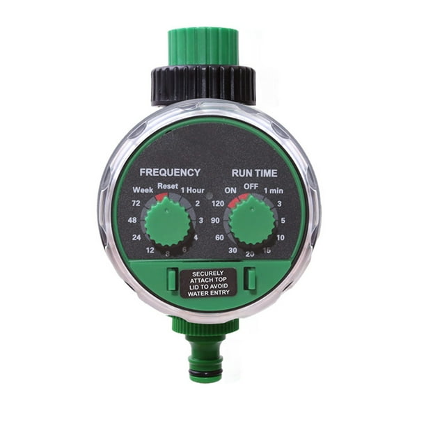 Cateissary Controlador de temporizador de riego inteligente verde para regar plantas automáticamente temporizador de agua con válvula de bola Jardín y Patio
