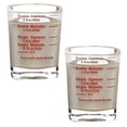 thumbnail image 1 of Measuring Cup Shot Glass Espresso Shot Glass Liquid Heavy Glass Wine Glass Letters, 1 of 4