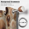 thumbnail image 6 of 2 Panels Outdoor Curtains for Patio Waterproof 54"x108" Bread Weatherproof Privacy Outsides Curtains, Brown Farmhouse Chic Abstract Food Texture Grommet Thermal Drapes for Cabana Porch Pergola, 6 of 8