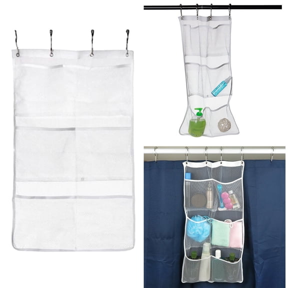 Mesh Shower Caddy Organizer for Bathroom Storage and Space Saving