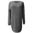 thumbnail image 4 of LYXSSBYX Womens Long Sleeve Dresses Clearance Autumn and Winter Women Causal Solid Long Sleeve Loose O-Neck Hairy Sweater Pullover Dress, 4 of 5