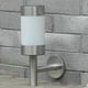 thumbnail image 2 of Naiovety 2/4xAcero inoxidable Lámpara de valla de luz de pared LED de luz solar de acero inoxidable Jardín al aire libre Iluminación y accesorios 2 piezas Naiovety HA0505-01B, 2 of 6