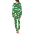 thumbnail image 3 of Renewold Christmas Bell Snowflake Pajama Pants for Home Daily Life Women's Top and Loungewear Sleepwear Set 2 Pieces Jogger Sport Nightwear Size M, 3 of 4
