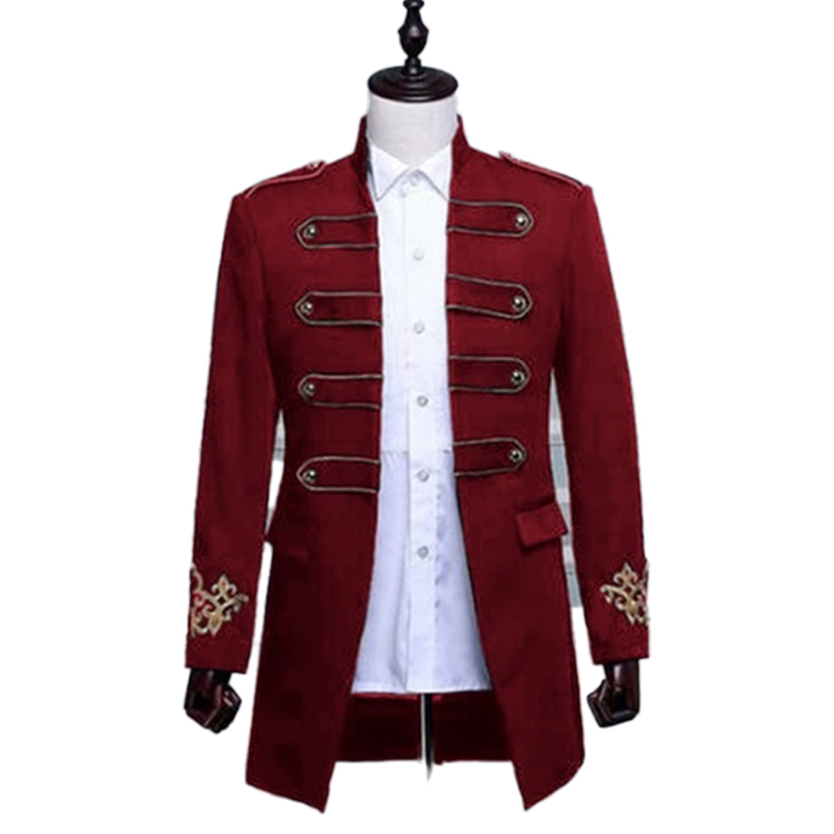 Lovaru Men's Knight Royal Uniform Costume Coat