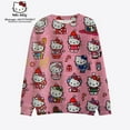 thumbnail image 3 of 2023 Nouveau Mode Urbaine Style de Noël Hello Kitty Automne Harajuku Col Rond Décontracté Chandail en Molleton à Manches Longues pour Femmes 2K, 3 of 7