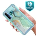 thumbnail image 3 of Rosebono Hybrid Graphic Design Pattern Cell Phone Case for TCL 30 XE 5G, Green Marble, 3 of 4