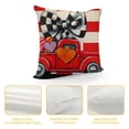 thumbnail image 4 of Nawypu  Valentine's Day Pillow Covers Black and White Buffalo Plaids Polka Dot Red Heart with Bow Truck Love Anniversary Wedding Decoration Cushion Covers for Sofa Couch, 4 of 5