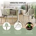 thumbnail image 5 of WestinTrends Playa 23.5" Outdoor Polypropylene Resin Round Patio Bistro Dining Table for 2, Sand, 5 of 6
