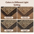 thumbnail image 7 of Design&I 2'x3' Washable Accent Rug Beige Black Autumn Elegance with Floral Accents Intricate Border Design Featuring Seasonal for Kitchen, Pet Station, Friendly & Non-Slip Built-In Grip, 7 of 7