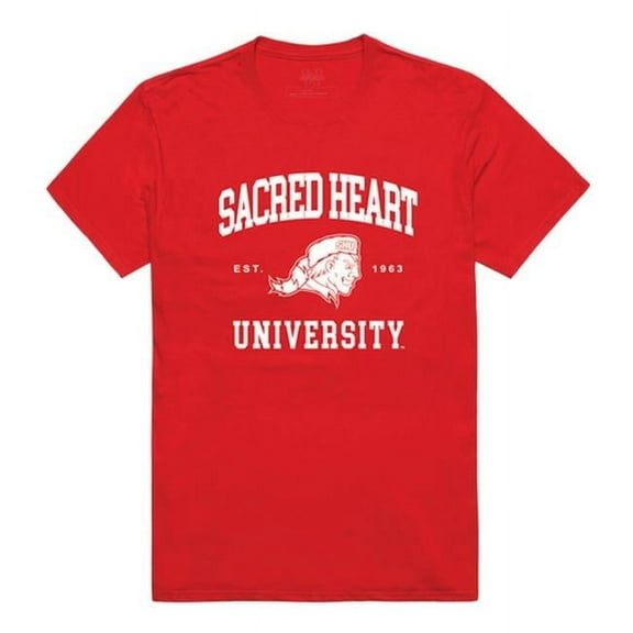 W Republic 526-372-RED-01 Sacred Heart University Seal T-Shirt, Red - Small