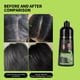 thumbnail image 4 of Champú Para Tinte Para El Cabello, Champú Nutritivo Para Tinte Para El Cabello Negro, 500 ML, Cobertura Para El Cabello Gris No Graso, Para Todo Tipo De Cabello, 4 of 7