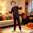 thumbnail image 5 of Family Halloween Matching PJs Pajamas Set, Spooky Pumpkin Ghost Long Sleeve Loungewear Sleepwear Outfits for Holiday Celebration, 5 of 6