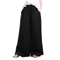 thumbnail image 2 of AXXD Cargo Pants Women Checkered Fall Autumn Flare Pants Fashion Elastic Waist Palazzo Girl Ladies Pants For Reduced Price, 2 of 5