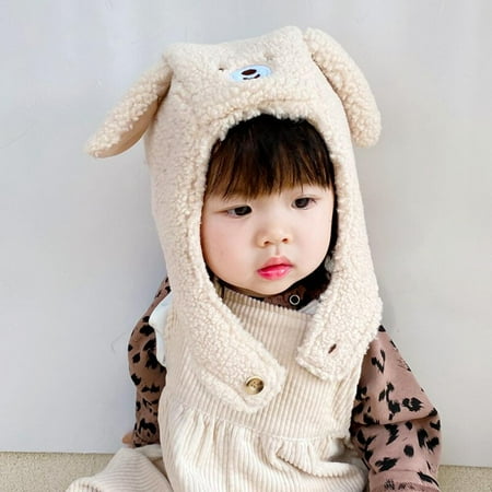 

Ins Puppy Style Children s Hat Winter Plush Warm Boys Girls Baby Clothes Kids Lei Feng Hat Kids Accessories